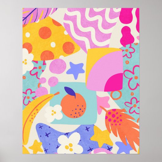 Lebendiger Maxi-Patchwork Poster (Vorne)