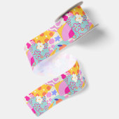 Lebendiger Maxi-Patchwork Satinband (Rückseite)
