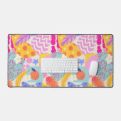 Lebendiger Maxi-Patchwork Schreibtischunterlage (Tastatur & Maus)