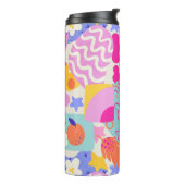 Lebendiger Maxi-Patchwork Thermosbecher (Nach links gedreht)