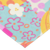 Lebendiger Maxi-Patchwork Tischdecke (Schrägansicht)