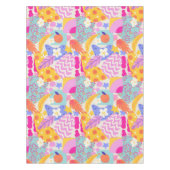 Lebendiger Maxi-Patchwork Tischdecke (Vorderseite)