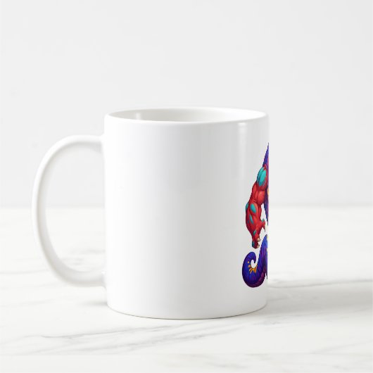 Lebendiger Monster-Ausbruch Kaffeetasse (Links)