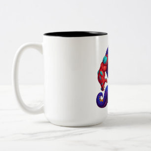 Lebendiger Monster-Ausbruch Zweifarbige Tasse