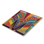 Lebendiger Mosaikbuchstabe M Fliese (Seite)