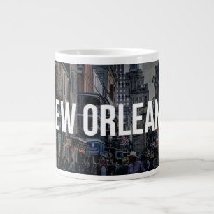 Lebendiger New Orleans Straßenkunst-Druck   Lebend Jumbo-Tasse