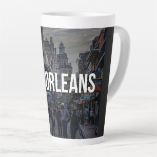 Lebendiger New Orleans Straßenkunst-Druck Lebend Milchtasse