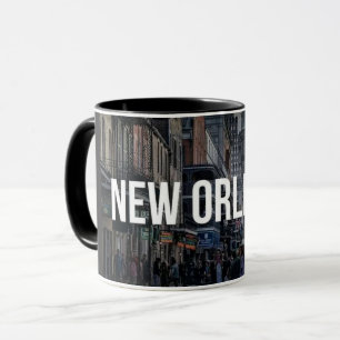 Lebendiger New Orleans Straßenkunst-Druck   Lebend Tasse