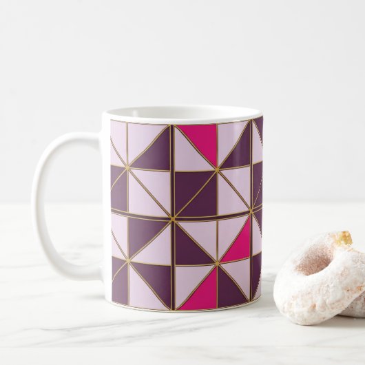 Lebendiger nubischer geometrischer Kaffeebecher Kaffeetasse (Mit Donut)