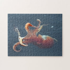 Lebendiger Oktopus Meeresleben Ozeanliebhaber Meer Puzzle