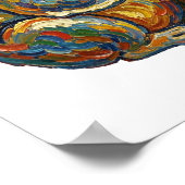 Lebendiger Ölmalstil Bunter Impasto Koala Poster (Ecke)