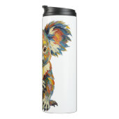 Lebendiger Ölmalstil Bunter Impasto Koala Thermosbecher (Nach rechts gedreht)