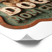 Lebendiger Orange HUNDE-MUTTER-CLUB Poster (Ecke)