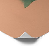 Lebendiger Oranger Tagetesstrauß Poster (Ecke)