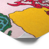 lebendiger organischer psychedelischer Surrealismu Poster (Ecke)