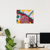 lebendiger organischer psychedelischer Surrealismu Poster (Heimbüro)