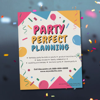 Lebendiger Partyplaner Flyer