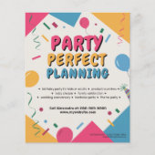 Lebendiger Partyplaner Flyer (Vorne)