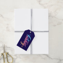 Lebendiger Pastell-Gradient HAPPY-Typografie - Mod