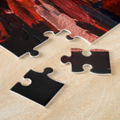 Lebendiger Pfingstrosenstrauß in Vasen-Impasto Puzzle (Seite)