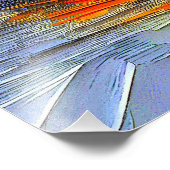 Lebendiger Pinselstrich - Liegender Tiger Fotodruck (Ecke)