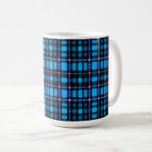 Lebendiger Plaid-Tartan-Musterstoff Kaffeetasse (VorderseiteRechts)