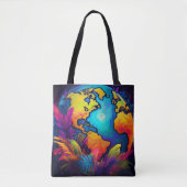 Lebendiger Planet - tropisches Erddesign Tasche (Vorderseite)