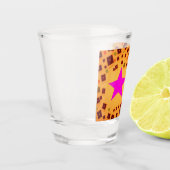 Lebendiger Polaroid-Ausbruch Schnapsglas (Links)