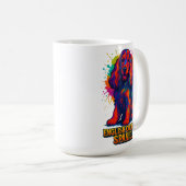Lebendiger Pop-Art-Englischer Cocker Spaniel Kaffeetasse (VorderseiteRechts)