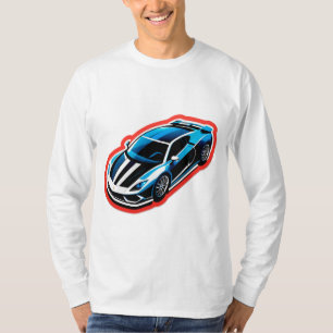 Lebendiger Pop-Art-Sportwagen T-Shirt