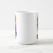 Lebendiger Pop-Art-Yorkshire-Terrier – Farbintensi Kaffeetasse (Mittel)