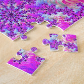 Lebendiger psychedelischer, bunter Groovy Fraktal  Puzzle (Seite)
