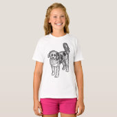 Lebendiger Punkt-Glanz T-Shirt (Vorne ganz)