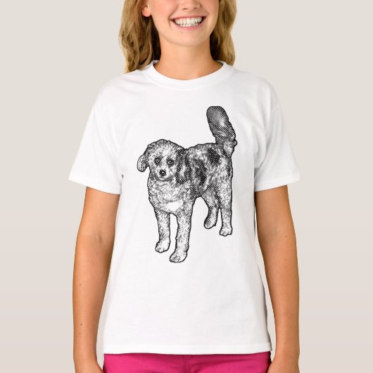 Lebendiger Punkt-Glanz T-Shirt (Vorderseite)