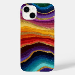 Lebendiger Regenbogen-Achat-Geode Case-Mate iPhone 14 Hülle