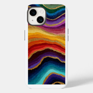 Lebendiger Regenbogen-Achat-Geode iPhone 14 Hülle