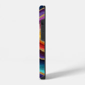 Lebendiger Regenbogen-Achat-Geode iPhone Hülle (Linke Seite)
