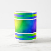 Lebendiger Regenbogen-Becher Kaffeetasse (Mittel)