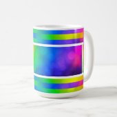 Lebendiger Regenbogen-Becher Kaffeetasse (VorderseiteRechts)