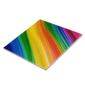 Lebendiger Regenbogen der Farben Fliese (Seite)