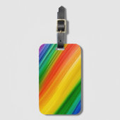Lebendiger Regenbogen der Farben Gepäckanhänger (Vorderseite Vertikal)