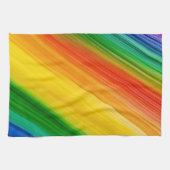 Lebendiger Regenbogen der Farben Geschirrtuch (Horizontal)