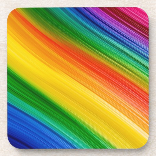 Lebendiger Regenbogen der Farben Getränkeuntersetzer (Vorderseite)