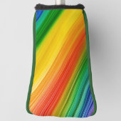 Lebendiger Regenbogen der Farben Golf Headcover (Rotieren 90)