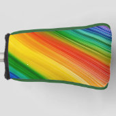 Lebendiger Regenbogen der Farben Golf Headcover (Vorderseite)