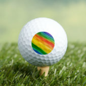Lebendiger Regenbogen der Farben Golfball (Insitu T-Shirt)