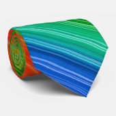 Lebendiger Regenbogen der Farben Krawatte (Gerollt)