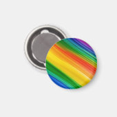 Lebendiger Regenbogen der Farben Magnet (Vorderseite/Rückseite)