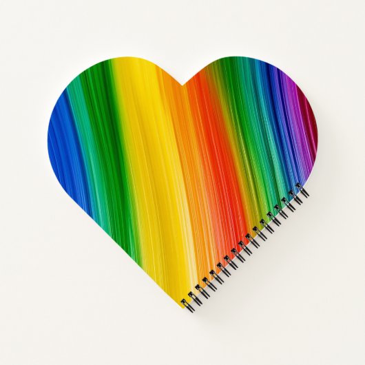 Lebendiger Regenbogen der Farben Notizblock (Rückseite)