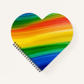 Lebendiger Regenbogen der Farben Notizblock (Vorderseite)